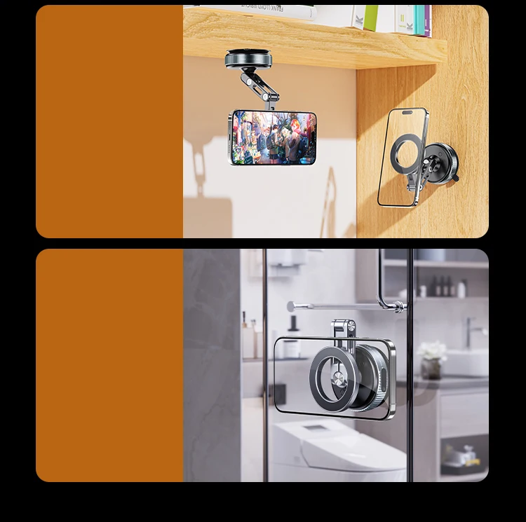 New Car Magnetic Mobile Phone Holder 360 Degree Rotation, Vacuum Adsorption, No Need To Charge, Suitable for Car Navigation
