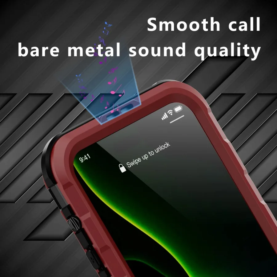 IP68 Waterproof Metal Phone Case For iPhone 16 15 14 Plus 14 Pro Max Diving Swim Full Protect Cover MagSafe Wireless Charging
