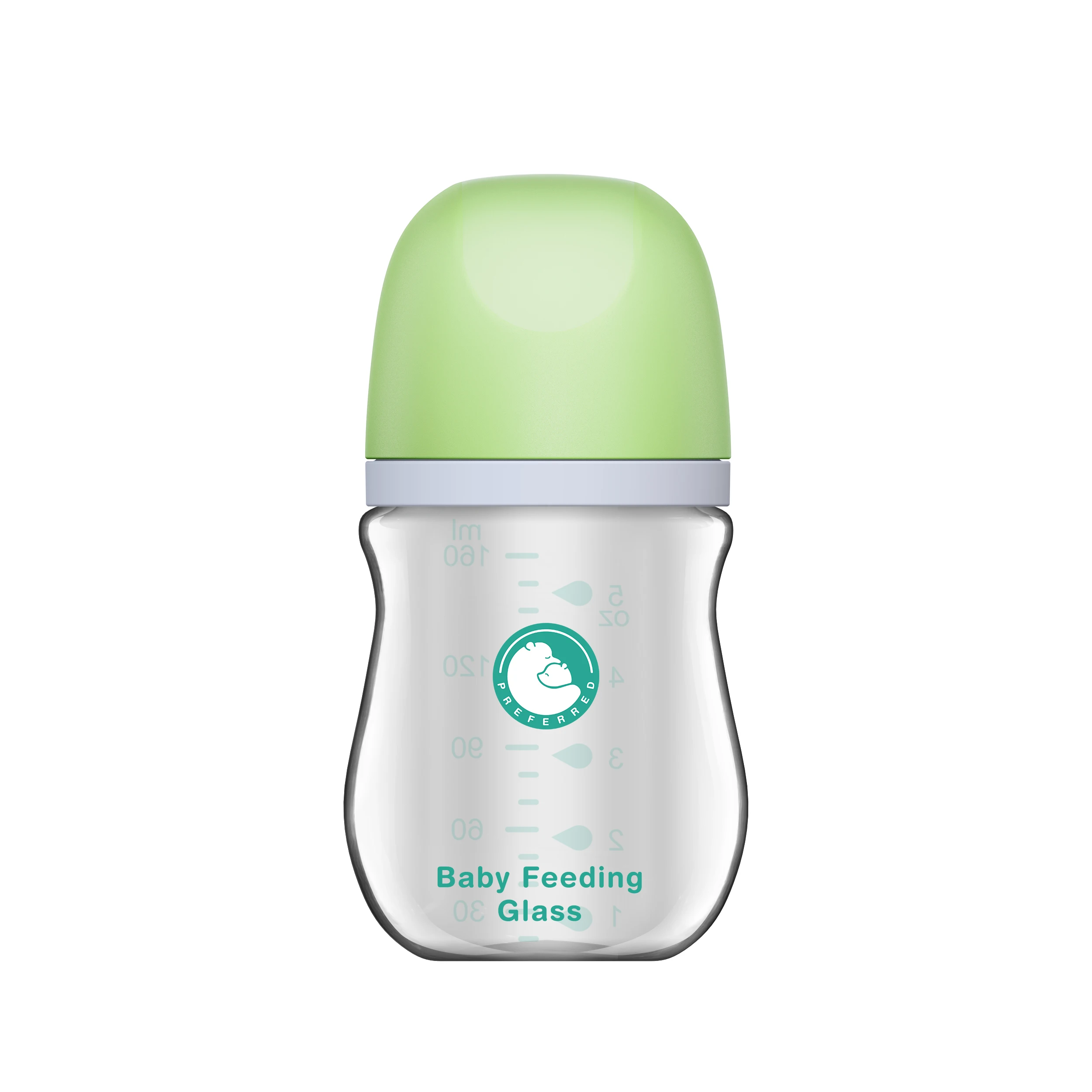 1PCS Newborn Feeding Bottles 90ML/160ML Baby Bottle Glass Bottles Anti-flatulence Milk Feeding Bottles Infant BPA Free