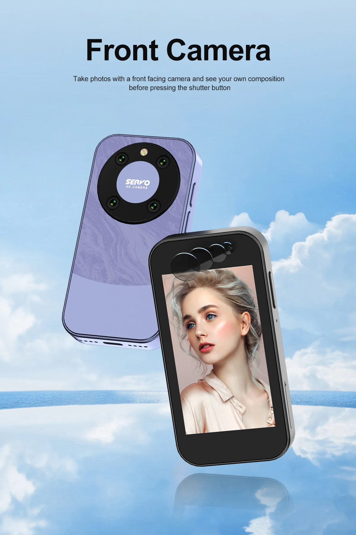SERVO KING9000 4G LTE Mini Smartphone Android 16GB ROM Dual SIM Face Unlock Camera WiFi Play Store 3.0" Pocket Small Cellphone