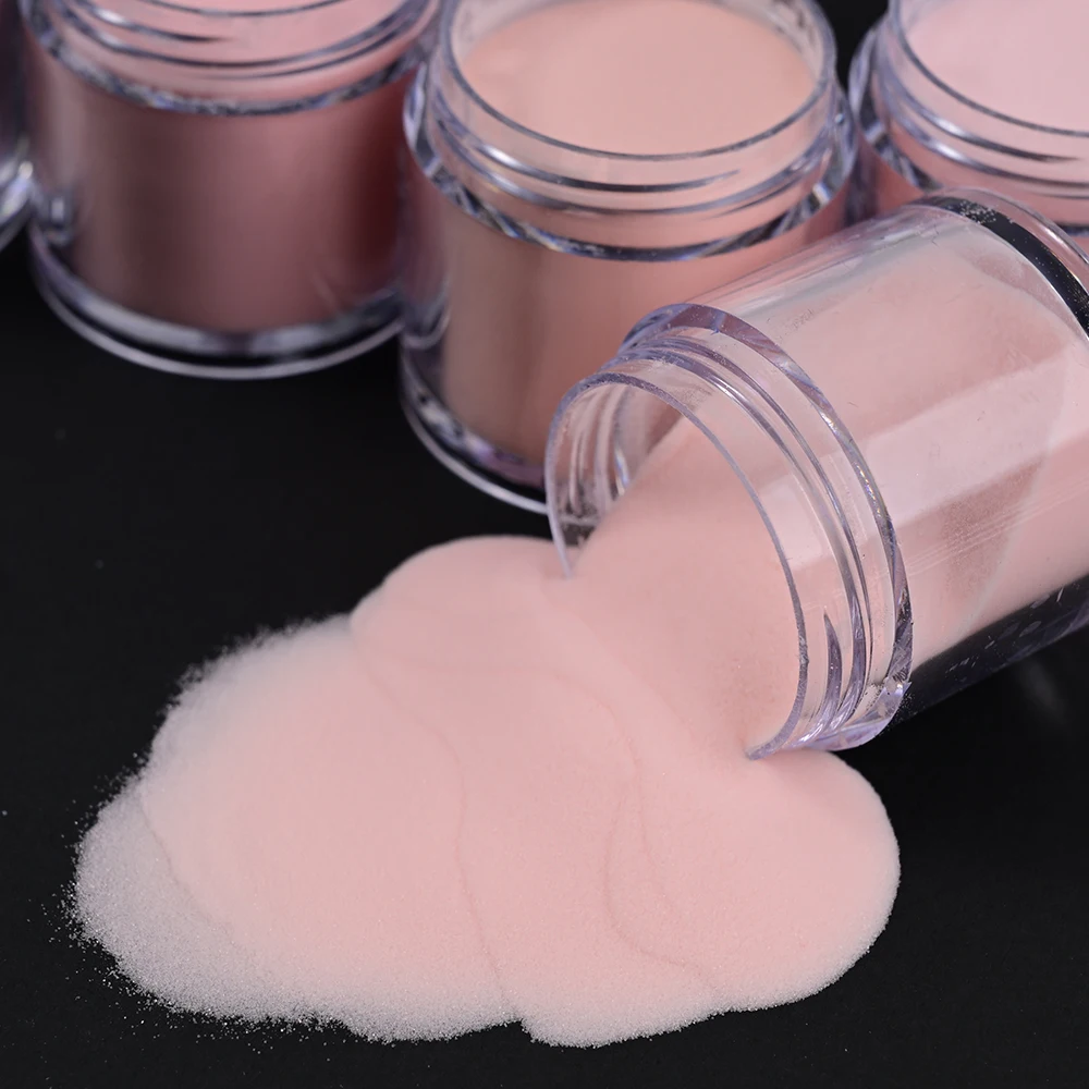 6Colors Nude/Pink Nail Art Acrylic Powder Net.7g*6Jars For French Nails Extension 3D Tips Carving Dipping Fast-Dry Polymer Dust