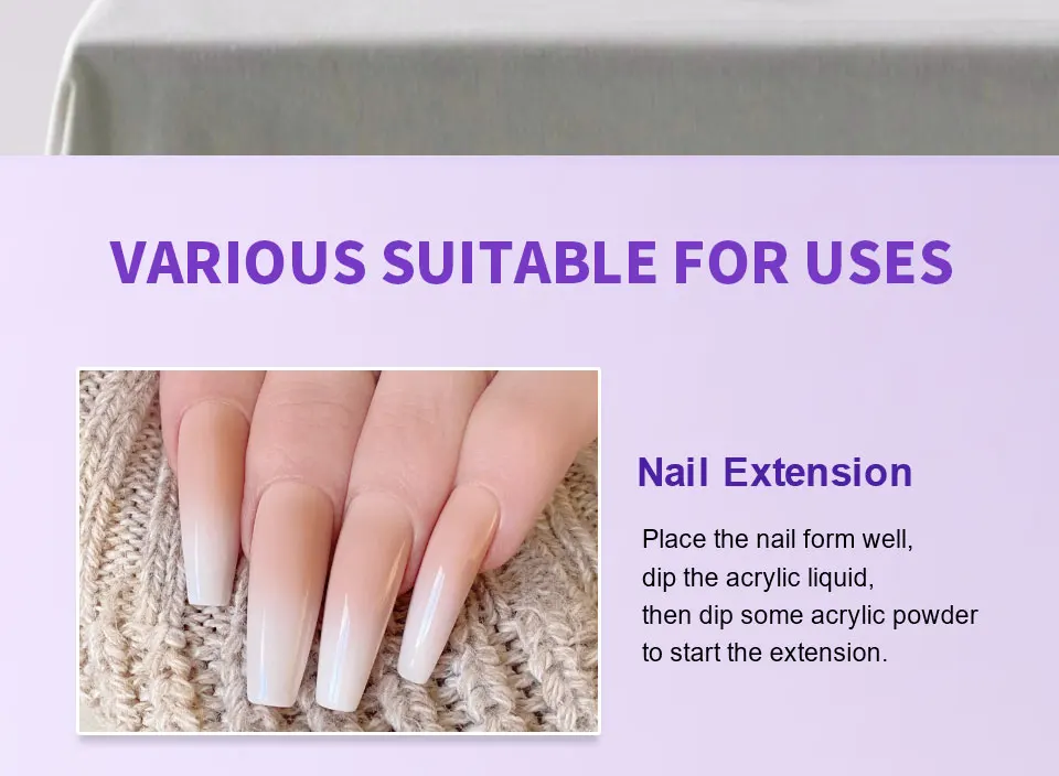 Limegirl Large Capacity Nail Acrylic Liquid Monomer Crystal 40/70/120/240ml for Nails Art DIY Acrylic Powder Liquid Manicure