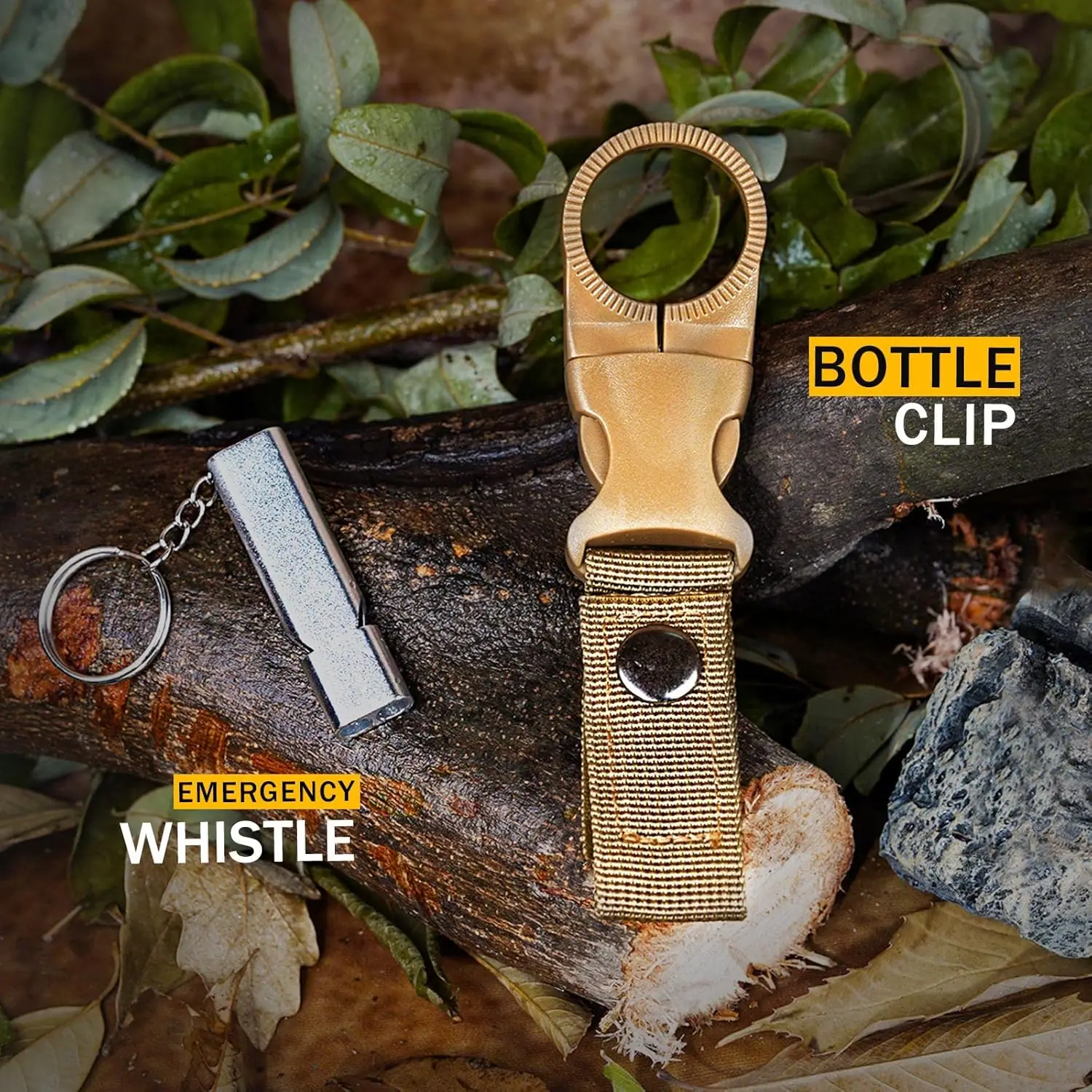 (No flint) Outdoor Adventure Survival Kit SOS Emergency First Aid Kit Camping Equipments Self-defense EDC Box