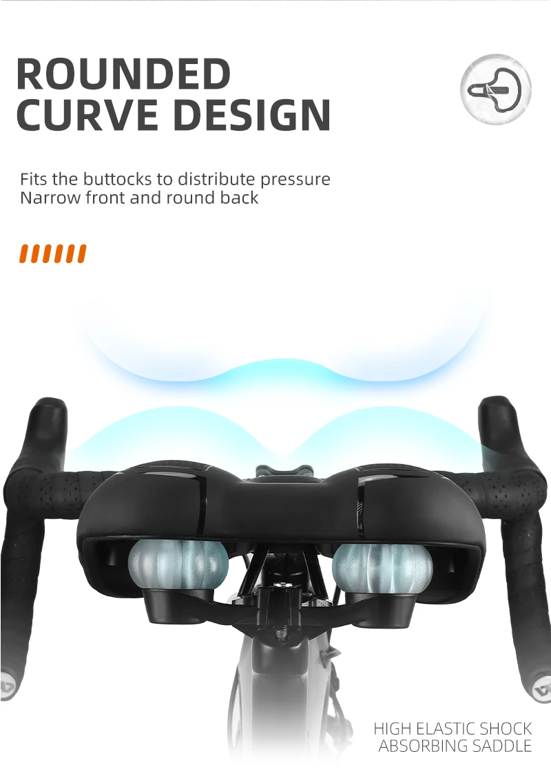 WEST BIKING Bicycle Saddle MTB Road Bike Hollow Breathable Seat Cushion Waterproof Soft Shock Absorption Cycling Saddle Parts