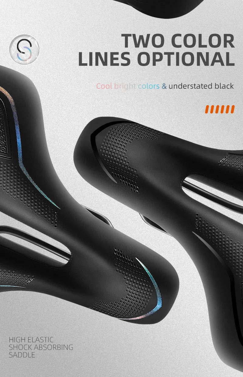 WEST BIKING Bicycle Saddle MTB Road Bike Hollow Breathable Seat Cushion Waterproof Soft Shock Absorption Cycling Saddle Parts