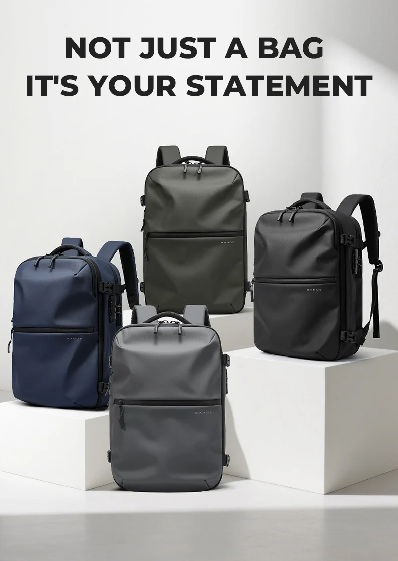 BANGE Anti-Theft Cabin Bag Wet And Dry Separation Travel Backpack for Men Women Hand Luggage 15.6 inch Laptop Backpacks for Male