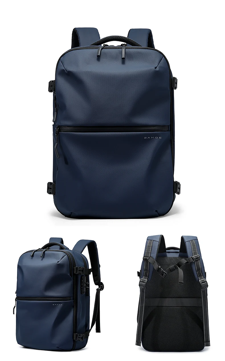 BANGE Anti-Theft Cabin Bag Wet And Dry Separation Travel Backpack for Men Women Hand Luggage 15.6 inch Laptop Backpacks for Male