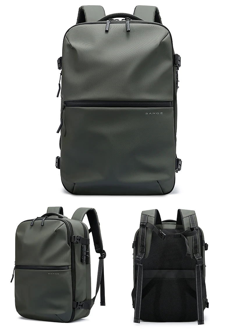 BANGE Anti-Theft Cabin Bag Wet And Dry Separation Travel Backpack for Men Women Hand Luggage 15.6 inch Laptop Backpacks for Male