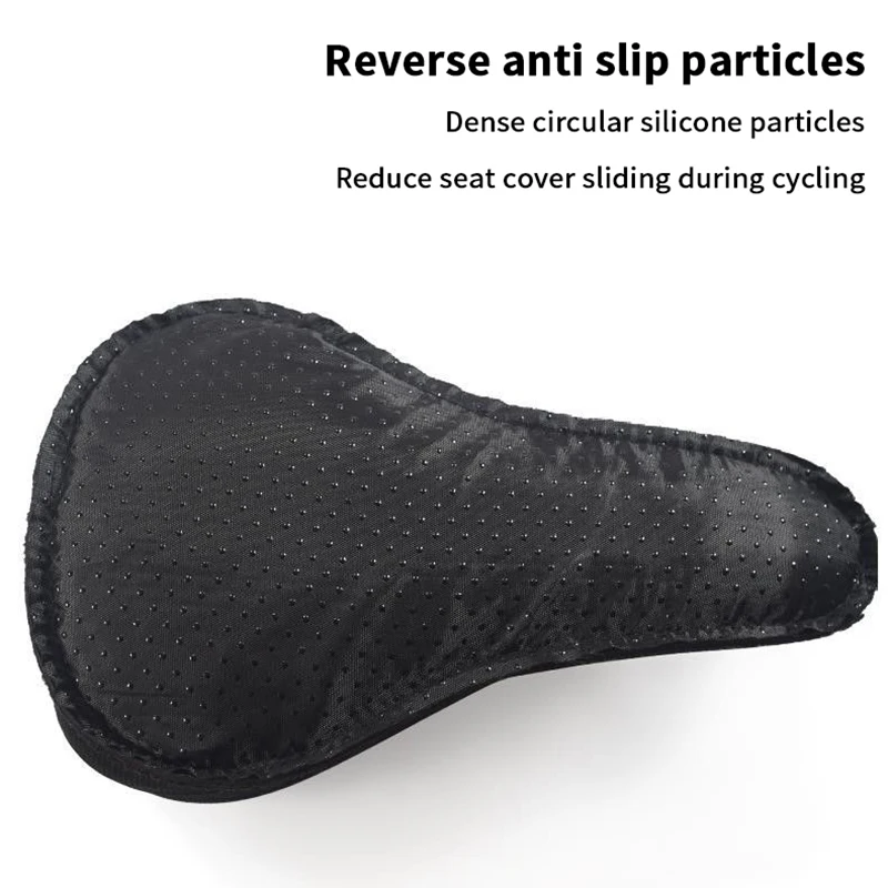 Bike Seat Cushion, Silicone Gel Padded Saddle Cover Bike Seat Cover For Men Women, Adjustable Soft Padding Bicycle Seat Cushion