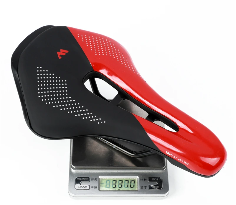 WEST BIKING Thickened Bike Saddle Dual Shock Balls Comfort Hollow Non-Slip Soft Cushion For MTB Road Bike Cycling Accessories