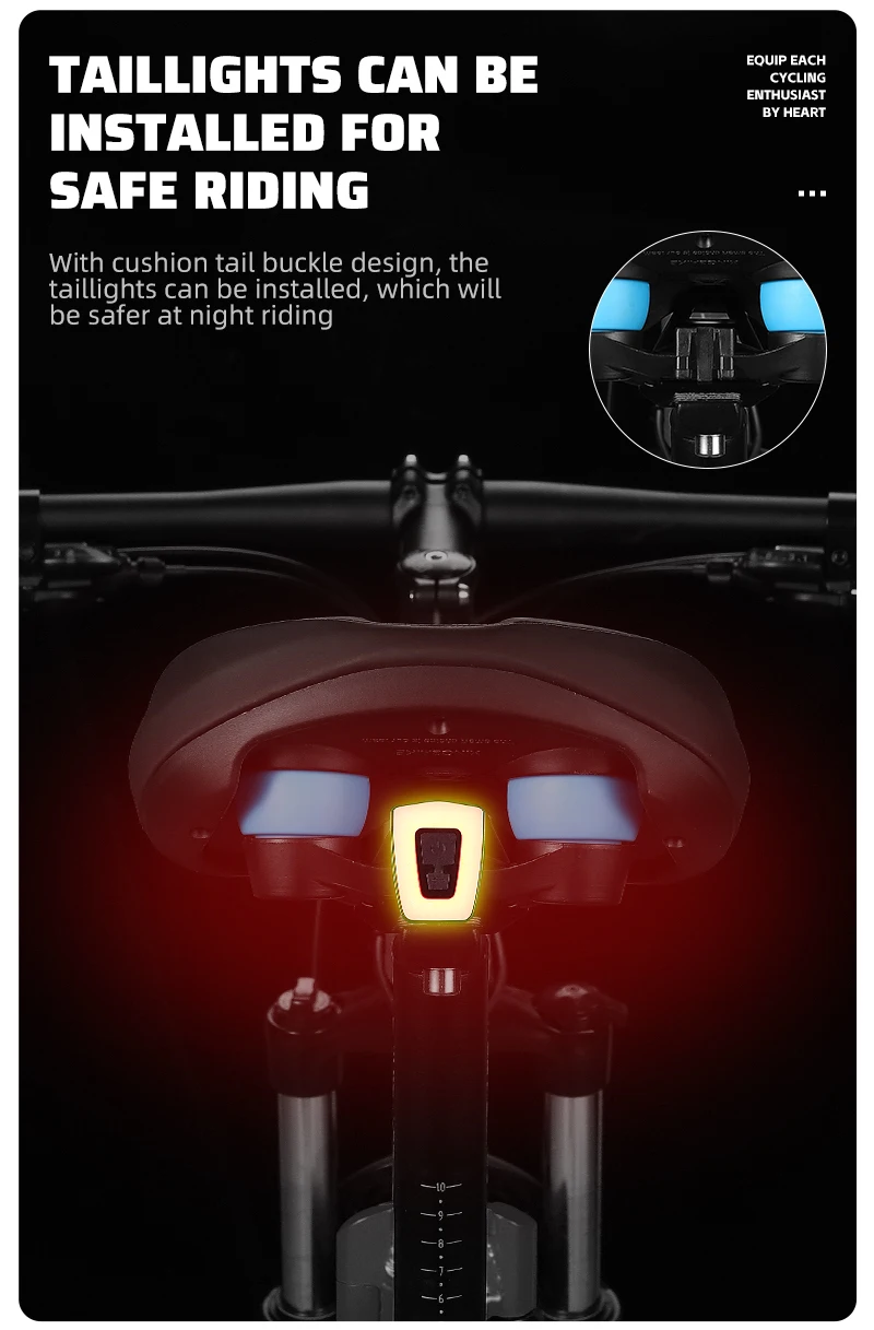 WEST BIKING Thickened Bike Saddle Dual Shock Balls Comfort Hollow Non-Slip Soft Cushion For MTB Road Bike Cycling Accessories