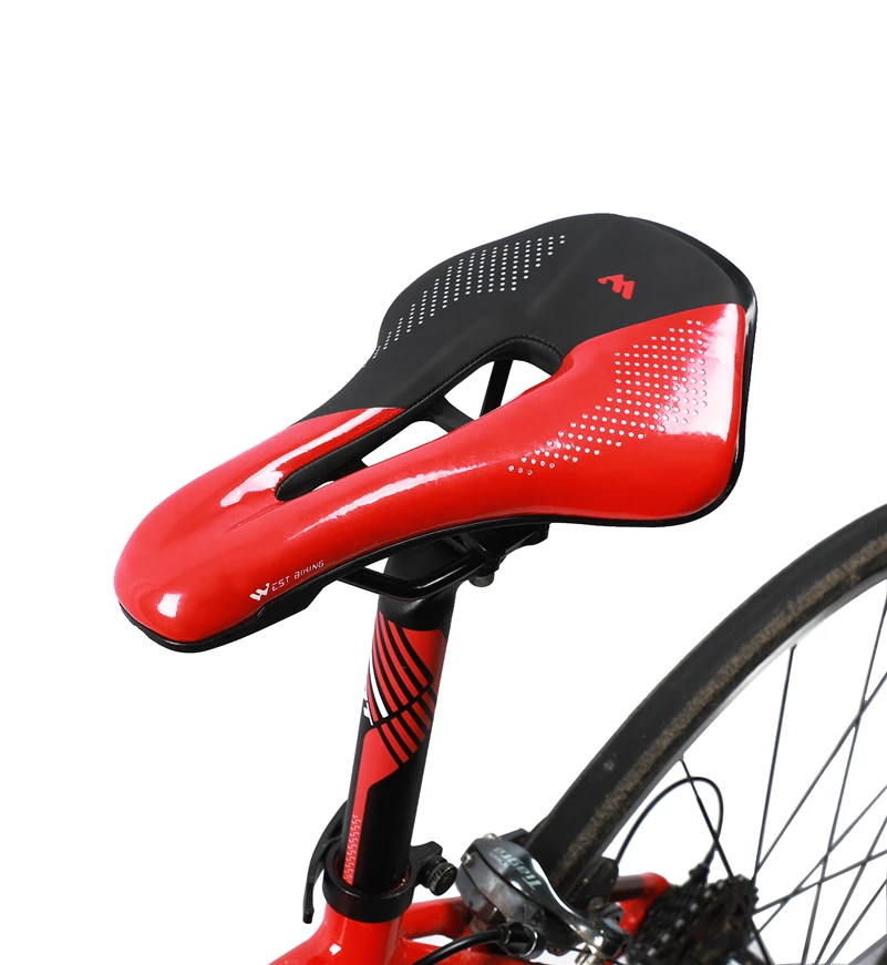 WEST BIKING Thickened Bike Saddle Dual Shock Balls Comfort Hollow Non-Slip Soft Cushion For MTB Road Bike Cycling Accessories