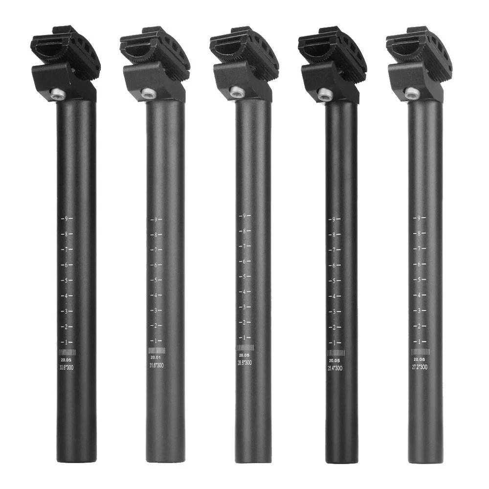 Aluminum Alloy Bicycle Seatpost 300mm Mountain Bike Seat Tube Integrate Seatpost 25.4 27.2 28.6 30.4 30.8 31.6mm MTB Saddle Post