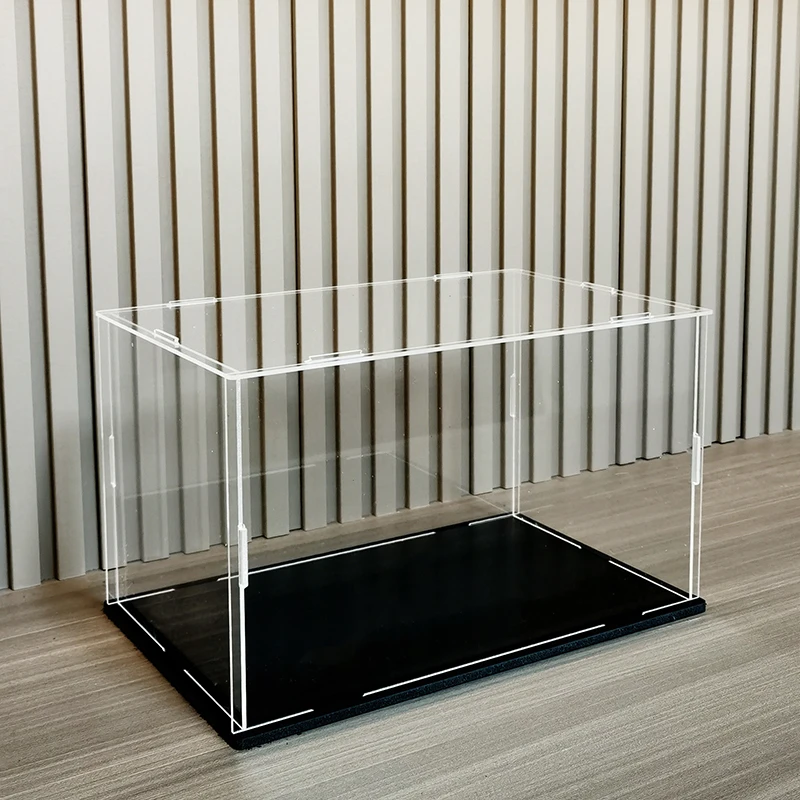 1pc Clear Acrylic Display Case Dustproof Toys Figures Car Trucks Vans Model Box Collection Storage Organizer Countertop Show Box