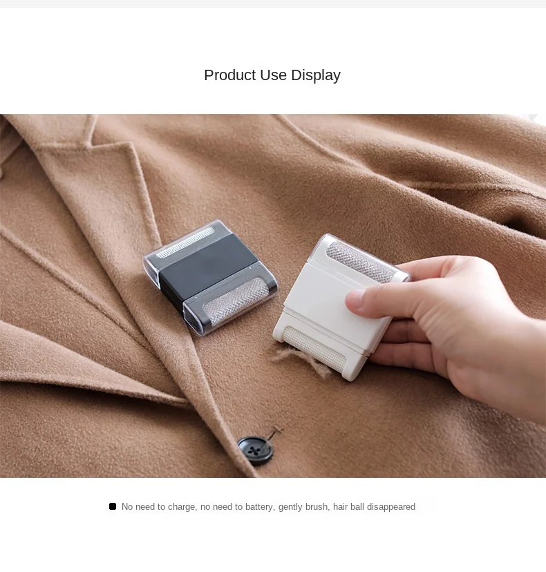 2548-2 Mini Lint Remover Manual Hair Ball Trimmer Fuzz Pellet Cut Machine Portable Epilator Sweater Cloth Shaver Cleaning Tool