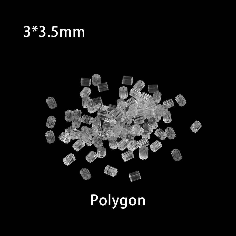 200-1000pcs/lot Soft Silicone Rubber Earrings Bullet Plastic Ear Plugging/blocked Earring Back DIY Jewelry Accessories