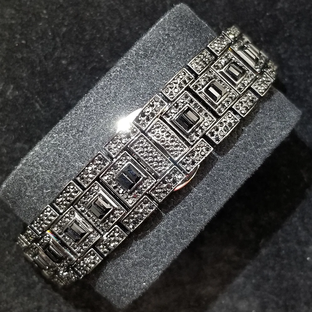 Full Iced Out Watch For Men Luxury Gold Hip Hop Diamond Quartz Mens Watches Waterproof Day Date Clock Best Selling Product 2023