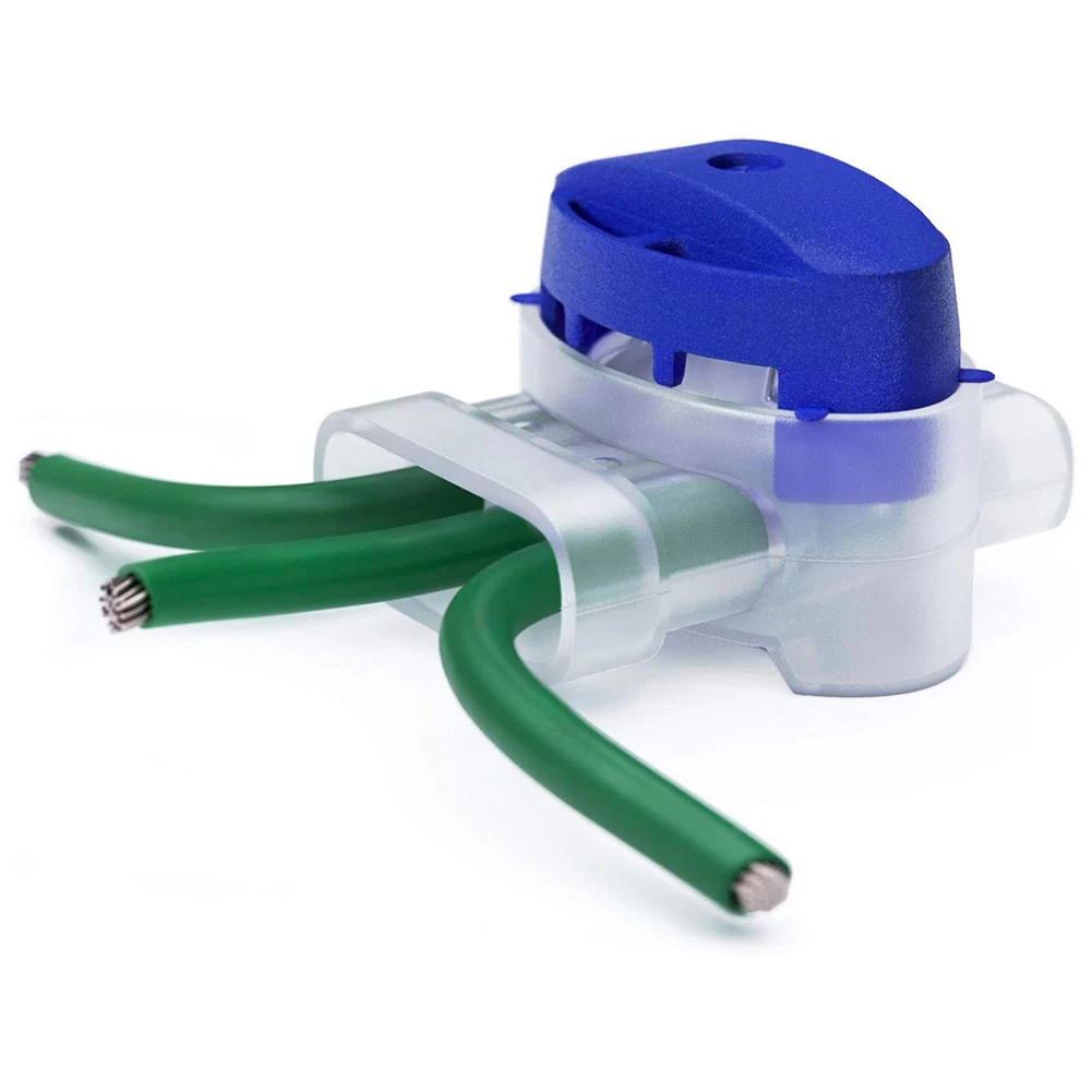 10-100pcs Waterproof Cable Clamps Wire Connectors For Garden Auto Lawn Mower 3 Pore Terminal Blocks Robotic Lawnmower Connectors