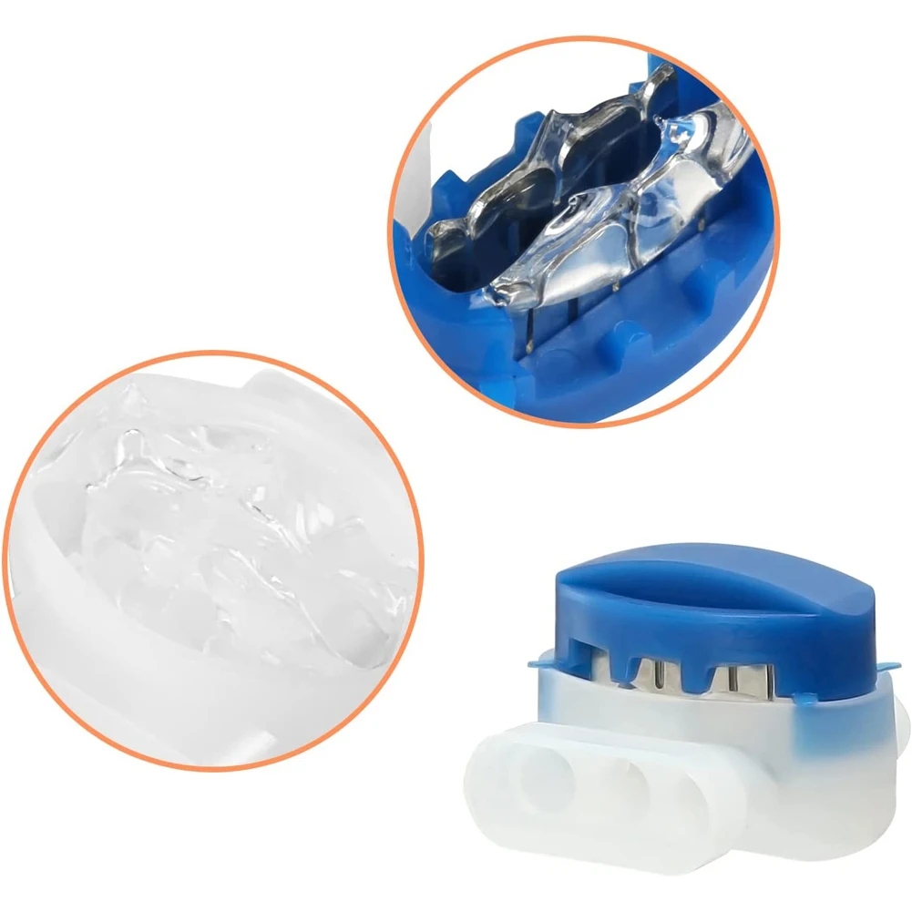 10-100pcs Waterproof Cable Clamps Wire Connectors For Garden Auto Lawn Mower 3 Pore Terminal Blocks Robotic Lawnmower Connectors