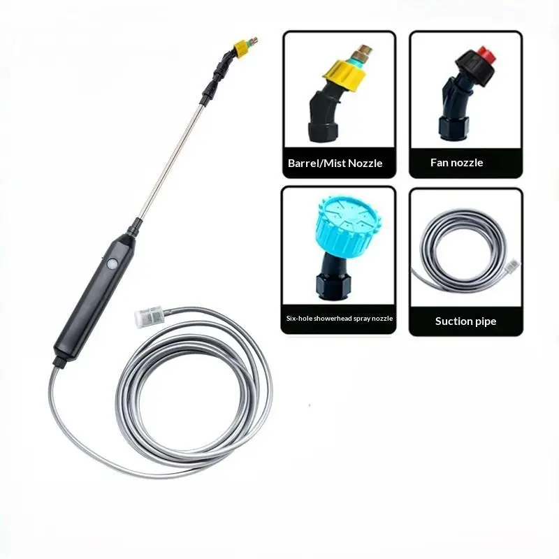 Electric Sprayer Multi Hole Nozzle Stainless Steel Telescopic Rod for Precision Garden Fertilizer Spraying