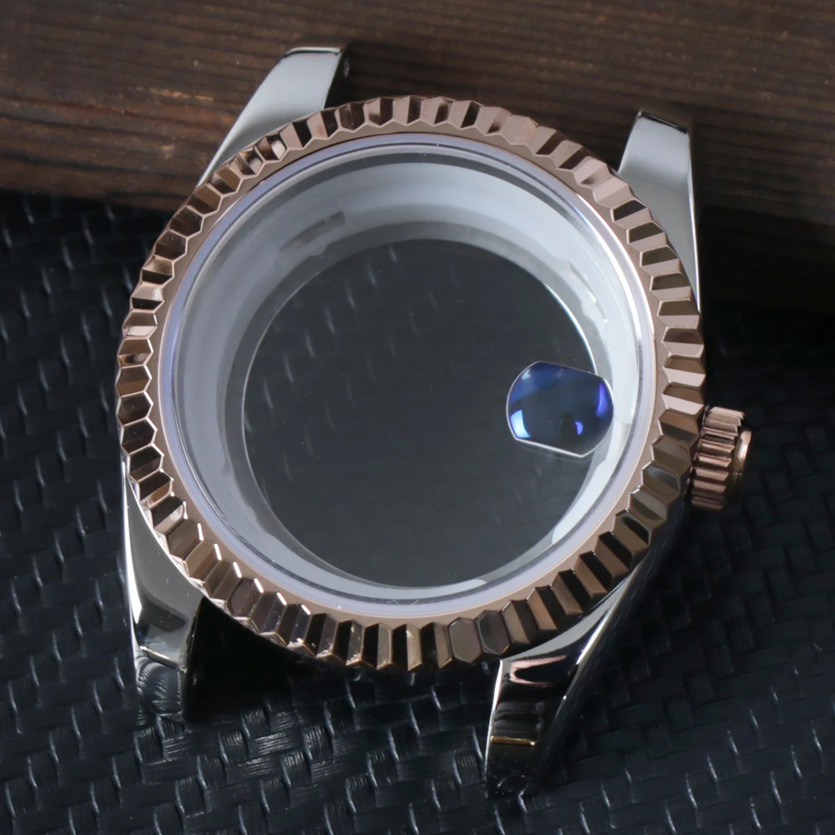 39mm For 8285 Movement Watch Accessories Fit 31mm Dail Watch Case Stainless Steel Men Automatic Watch Sapphire Glass Suitable