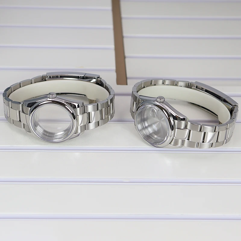 36mm 40mm Watch Case Bracelets Sapphire Glass Parts For Seiko nh35 nh36 Miyota 8215 Movement 28.5mm Dial Stainless Steel oyster