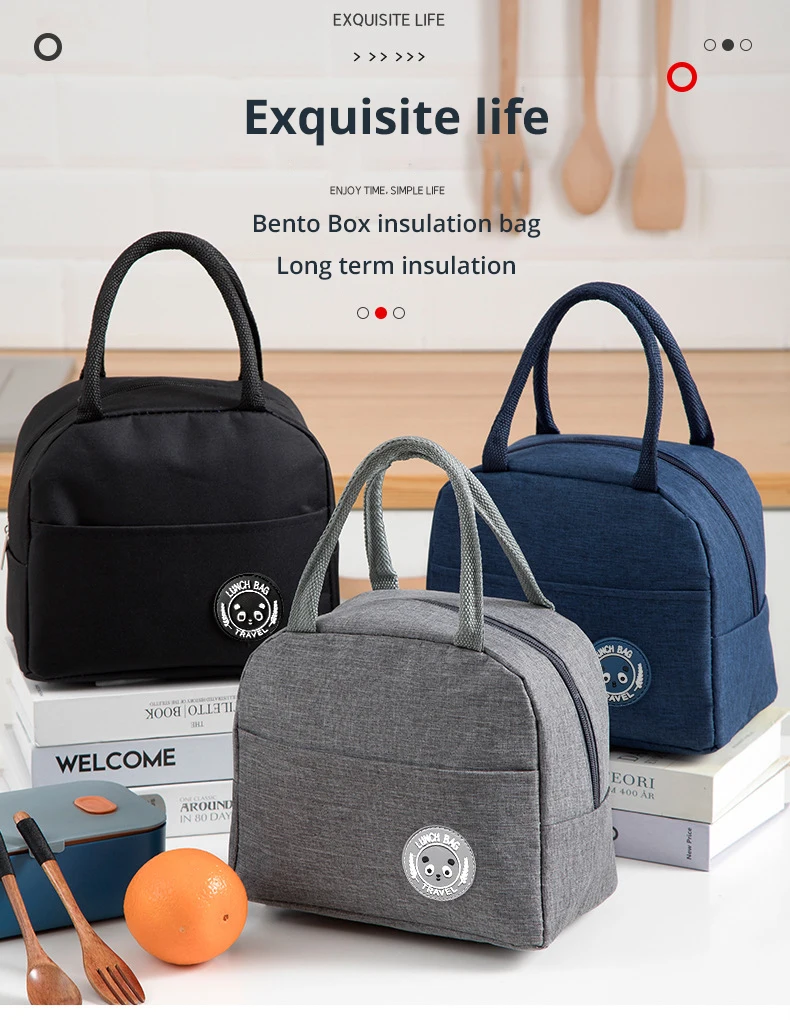 Insulated Lunch Bag Insulation Bento Pack Aluminum Foil Rice Bag Meal Pack Ice Pack Student Bento Lunch Handbag Insulation
