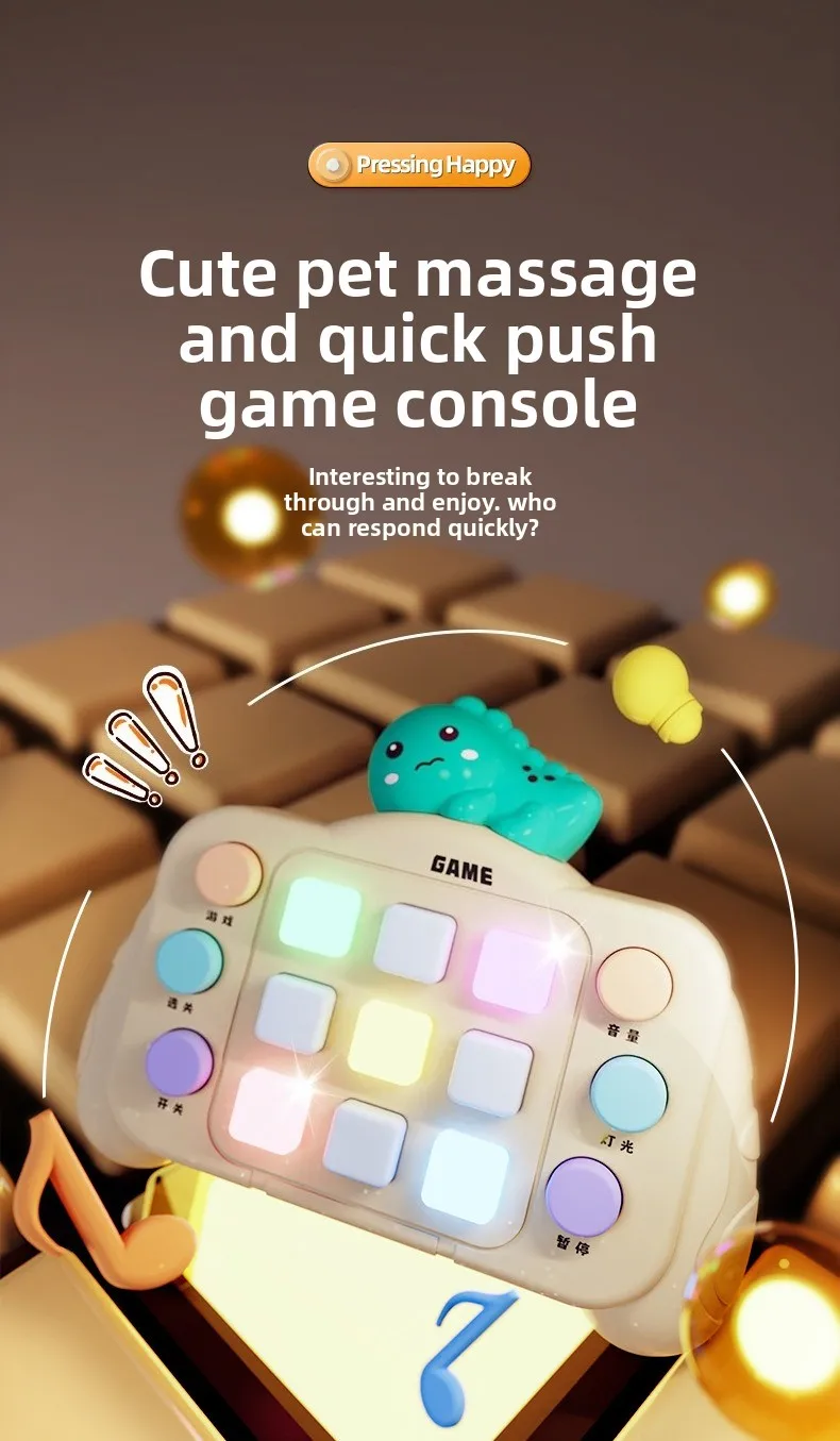 Montessori Busy Board Sensory Toys Cartoon with LED Light Switch Control Board Travel Activities Children Game for 2-4 Years Old