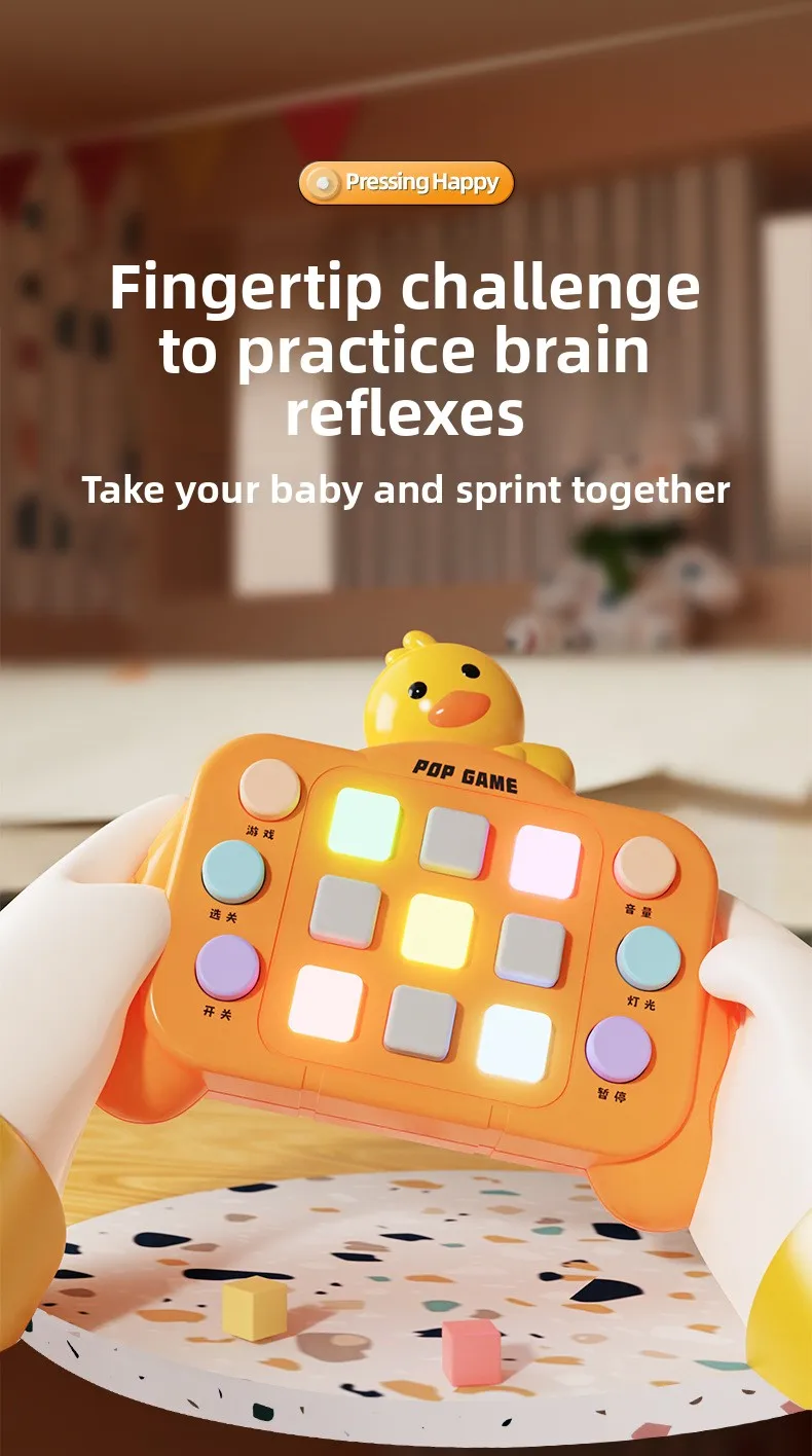 Montessori Busy Board Sensory Toys Cartoon with LED Light Switch Control Board Travel Activities Children Game for 2-4 Years Old