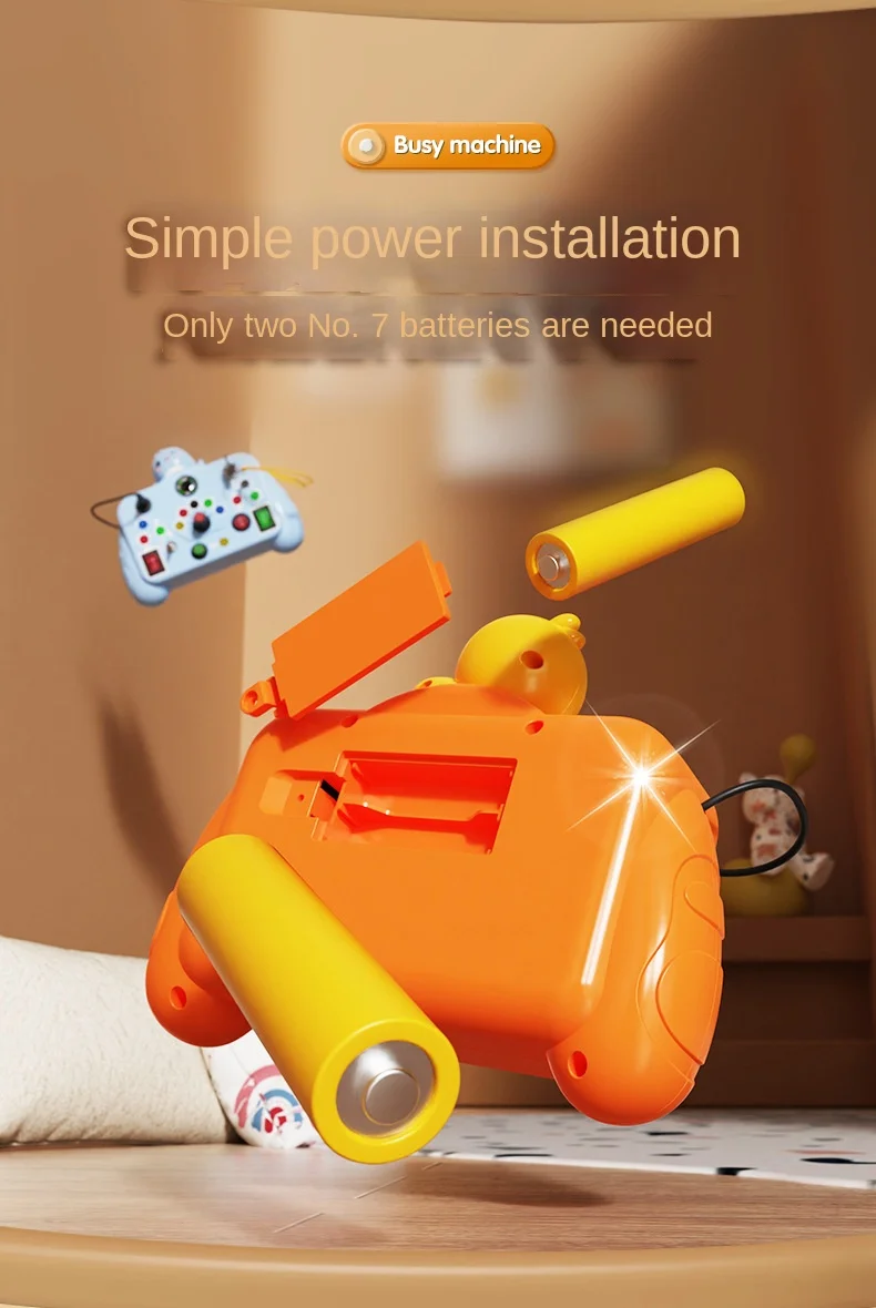 Montessori Busy Board Sensory Toys Cartoon with LED Light Switch Control Board Travel Activities Children Game for 2-4 Years Old