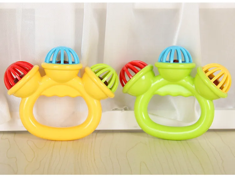 1-4PCS Baby Hand Rattle Ball Toy Newborn Grasping Hand Bell Sensory Toy Kids Safety Materials Toys for 0-24 Months Baby Children
