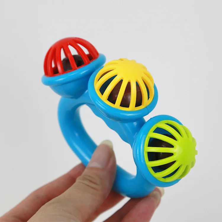 1-4PCS Baby Hand Rattle Ball Toy Newborn Grasping Hand Bell Sensory Toy Kids Safety Materials Toys for 0-24 Months Baby Children