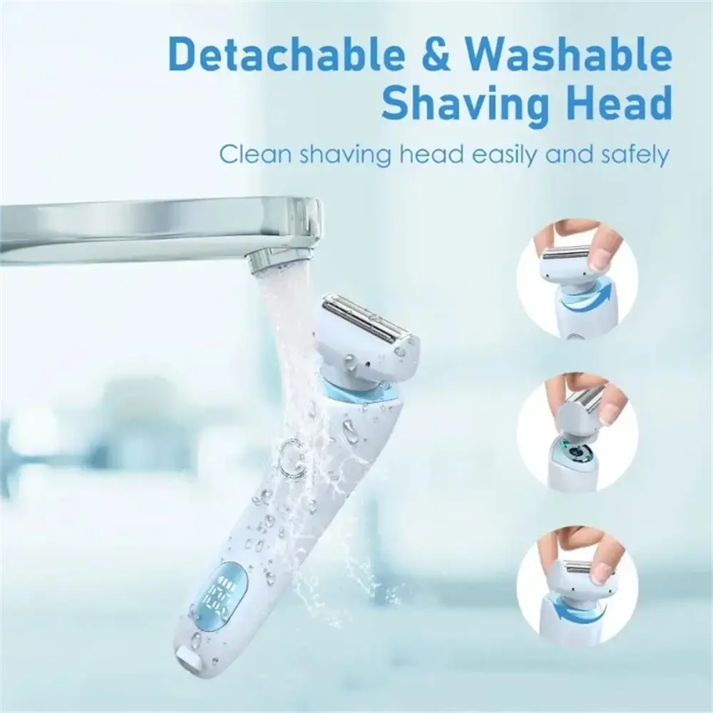 Lady Hair Removal Device Bikini Trimmer Electric Hair Shaver Epilator for Whole-Body Legs,Underarm,Arms Hair Remover