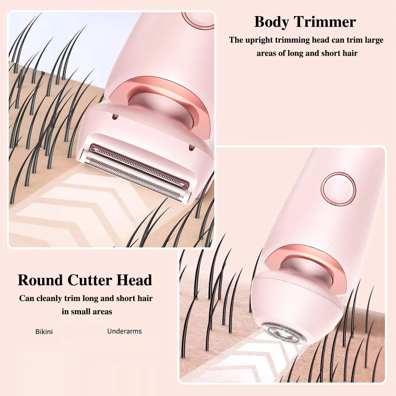 Lady Hair Removal Device Bikini Trimmer Electric Hair Shaver Epilator for Whole-Body Legs,Underarm,Arms Hair Remover