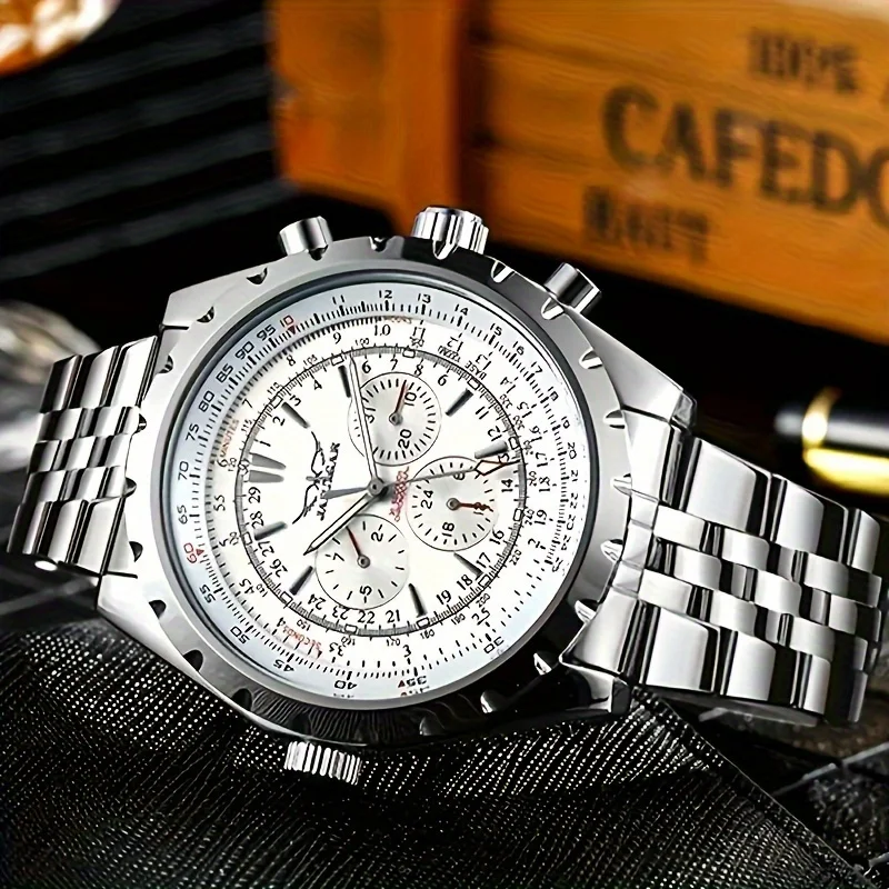 High-End Men's Watches Are a Stylish and Functionally Practical Mechanical Timepiece Made of Stainless Steel, Featuring a Hollow Design and a Large Dial. Its Attractive Appearance Makes It Suitable for Everyday Gifts, and It Requires No Batteries. It Is a Stylish, Business-Casual, Versatile, and Handsome Men's Watch with a Unique Personality.