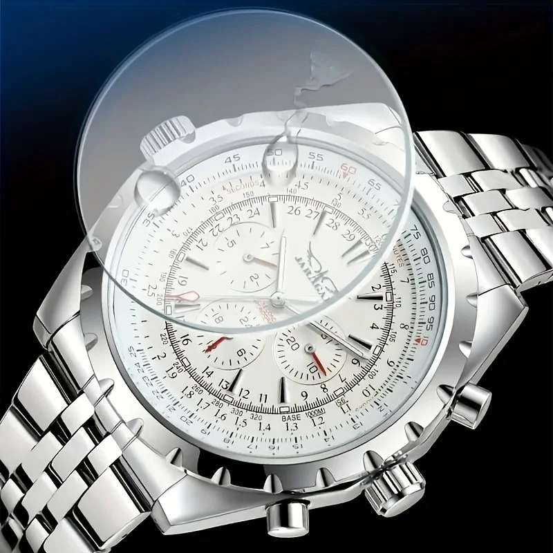 High-End Men's Watches Are a Stylish and Functionally Practical Mechanical Timepiece Made of Stainless Steel, Featuring a Hollow Design and a Large Dial. Its Attractive Appearance Makes It Suitable for Everyday Gifts, and It Requires No Batteries. It Is a Stylish, Business-Casual, Versatile, and Handsome Men's Watch with a Unique Personality.