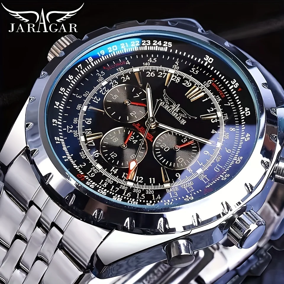 High-End Men's Watches Are a Stylish and Functionally Practical Mechanical Timepiece Made of Stainless Steel, Featuring a Hollow Design and a Large Dial. Its Attractive Appearance Makes It Suitable for Everyday Gifts, and It Requires No Batteries. It Is a Stylish, Business-Casual, Versatile, and Handsome Men's Watch with a Unique Personality.
