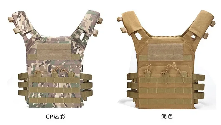 Nylon Tactical Vest Body Armor Hunting Carrier Airsoft Accessories Combat MOLLE Camo Vests