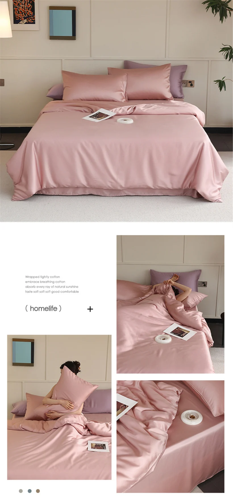 High End Mulberry Silk Duvet Cover Luxurious Double Sides 100% Silk Blanket Cover for Kids Adults 1 Piece Smooth Quilt Covers