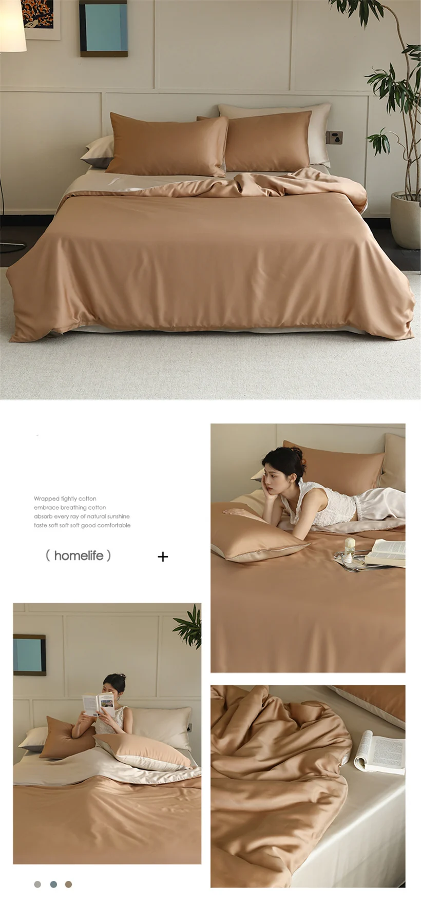 High End Mulberry Silk Duvet Cover Luxurious Double Sides 100% Silk Blanket Cover for Kids Adults 1 Piece Smooth Quilt Covers