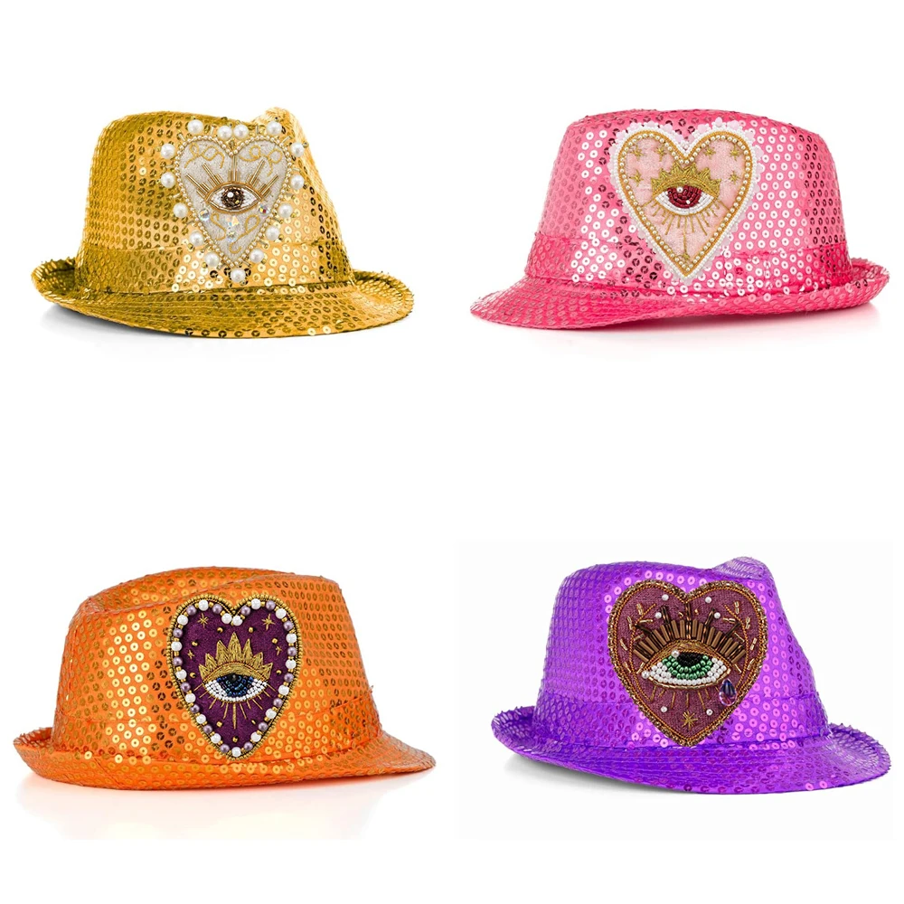 Hand Mouth Eyes Heart Beaded Patches Rhinestone Applique Sew on Crystal for Clothing Jeans Jackets Handbag Shoes DIY Decor