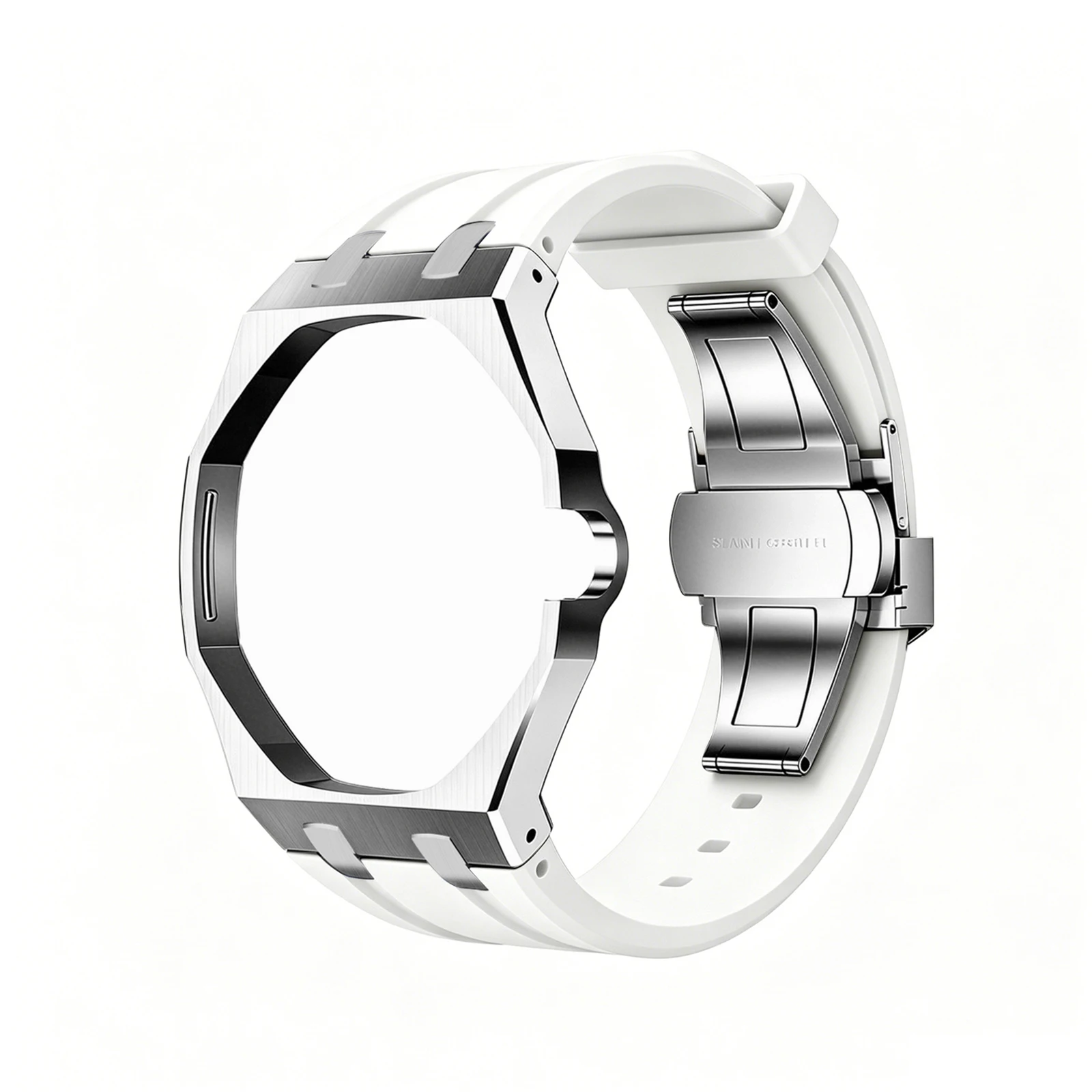Stainless Steel Silicone Watch Straps For Swatch x AP Royal POP Integrated Strap Case Set Change to wristwatch Modification Kit