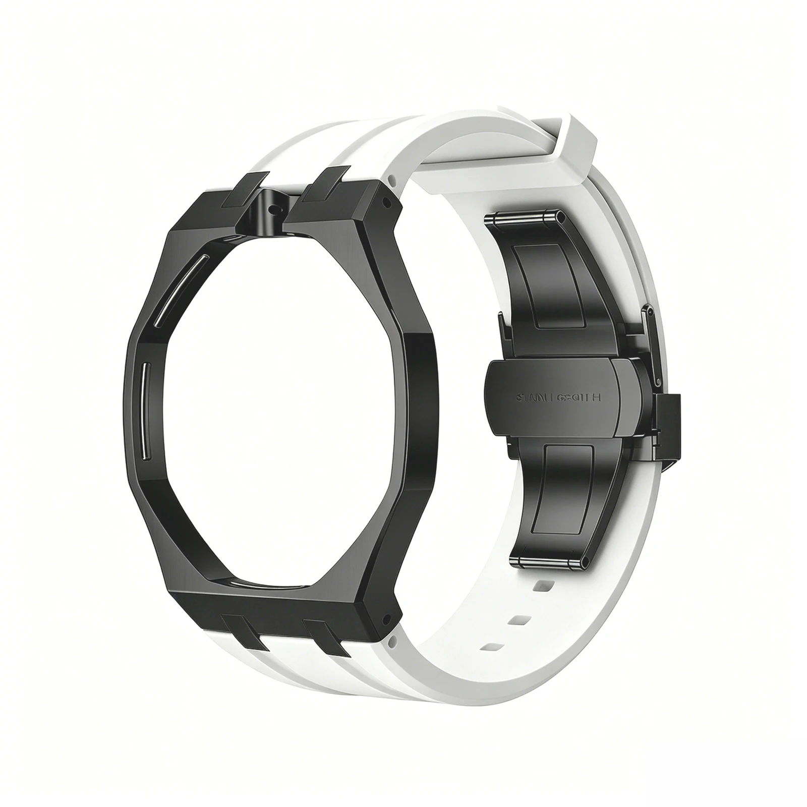 Stainless Steel Silicone Watch Straps For Swatch x AP Royal POP Integrated Strap Case Set Change to wristwatch Modification Kit