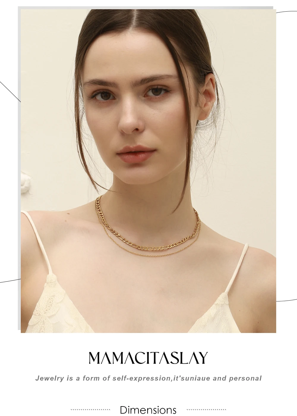 MamacitaSlay 316L Stainless Steel Celestial Pendant Necklace 18K Gold Plated Waterproof Jewelry Gift For Women Everyday Wear