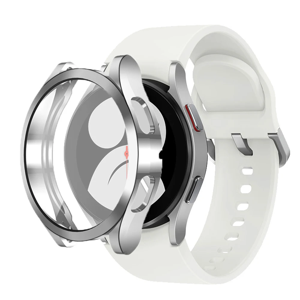 Tempered Glass+ PC Cover for Samsung Galaxy Watch 9 8 7 4 5 6 44mm 40mm All Coverage Protector Bumper Case Watch Accessories