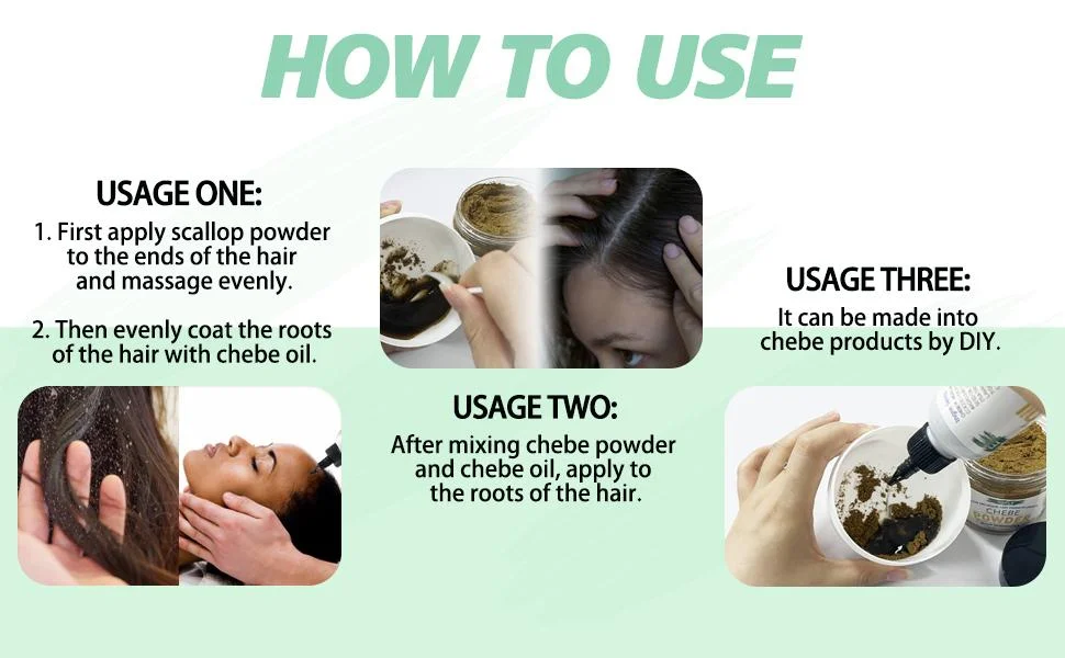GOIPLE Chebe Hair Care Products Deep Nourish & Moisturize Conditioner Smoothing Anti-loss Breakage Hair Oil or Butter or Powder