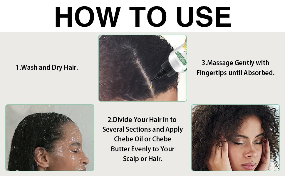 African Hair Growth Chebe Oil Anti Loss Treatment Chebe Powder Serum Strengthen Care Thicken Essence Repair Damaged Moisturizer