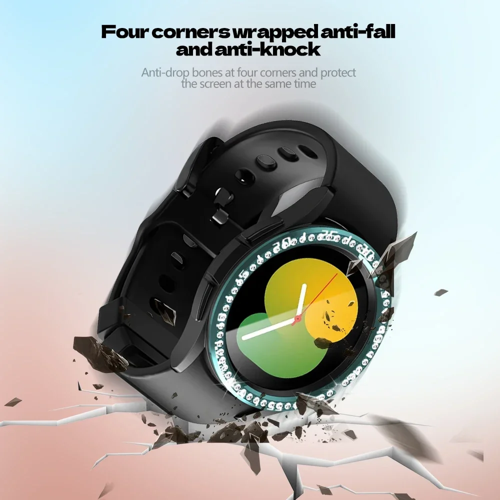 Diamond Bezel for Samsung Galaxy Watch 6 43mm 47mm Diamond Decoration Bezel Protector Protective Case for Galaxy Watch6