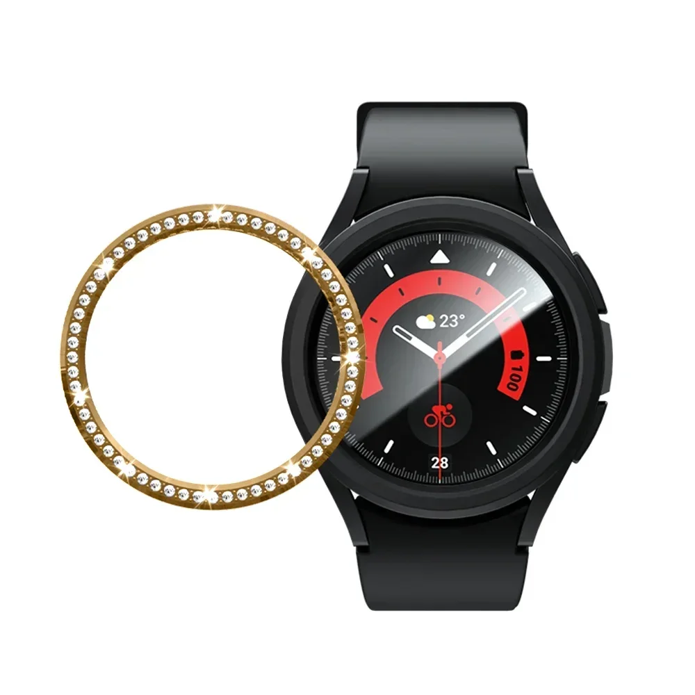 Diamond Bezel for Samsung Galaxy Watch 6 43mm 47mm Diamond Decoration Bezel Protector Protective Case for Galaxy Watch6