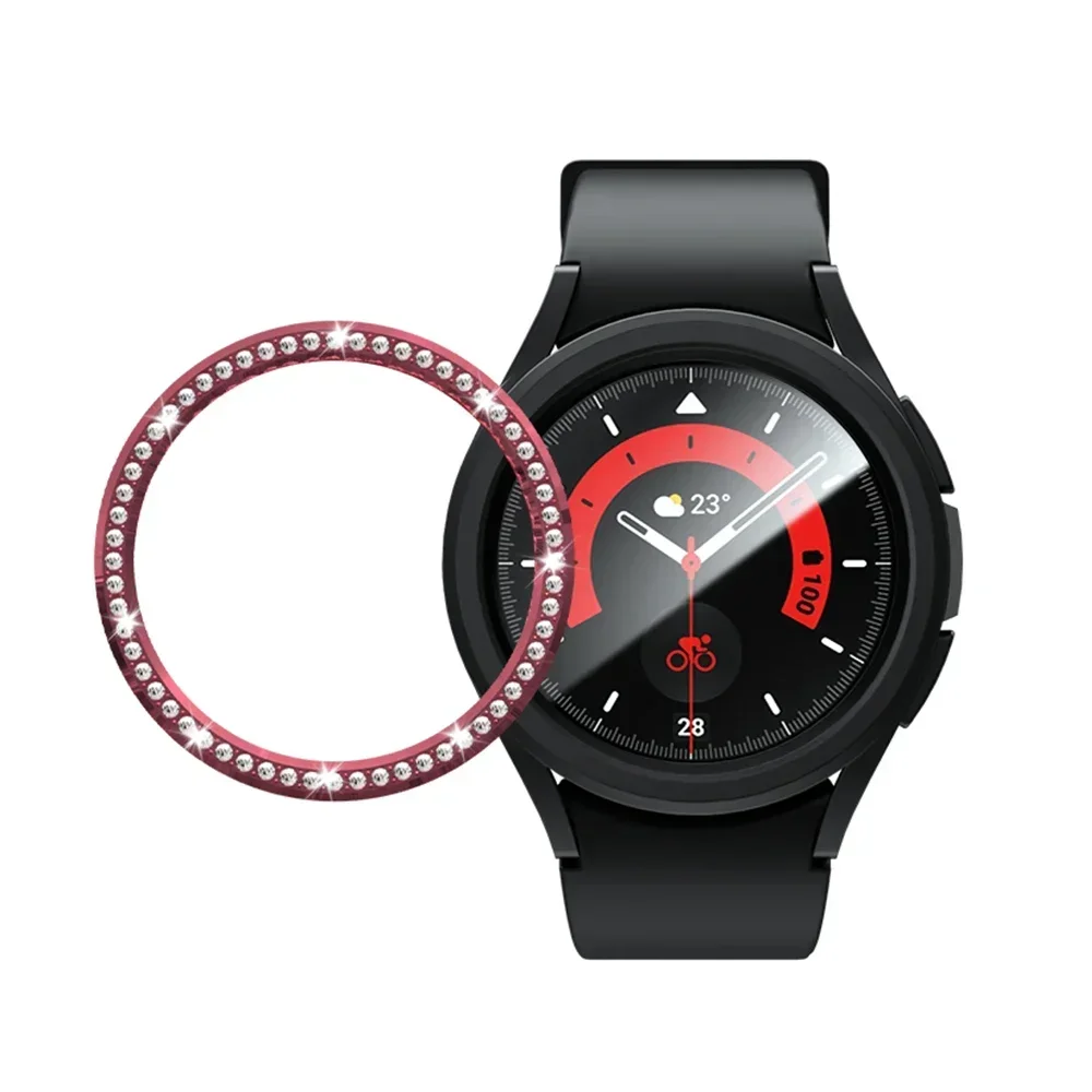 Diamond Bezel for Samsung Galaxy Watch 6 43mm 47mm Diamond Decoration Bezel Protector Protective Case for Galaxy Watch6